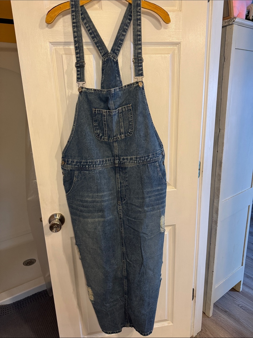 Cider Blue Denim Overall Skirt